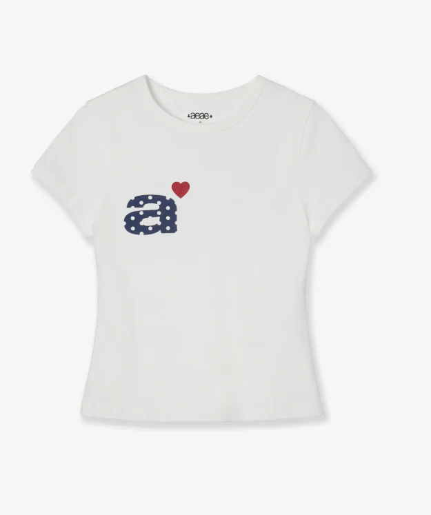 aeae DOT SMALL LETTER TEE T Shirt - Image 3
