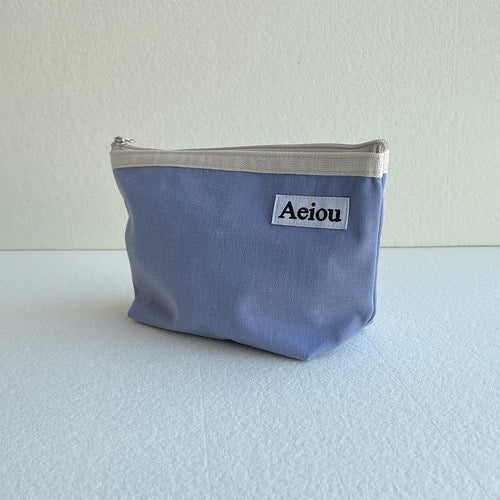 Aeiou Basic Pouch (L size) Blueberry - Image 3