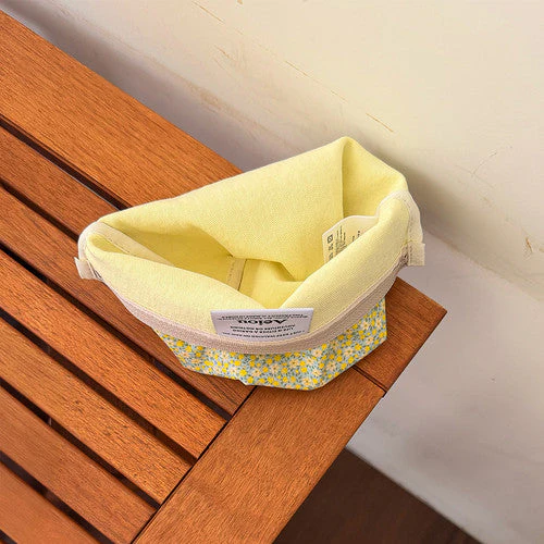 Aeiou Basic Pouch (L size) Tiny Wild Flower Lemon - Image 3