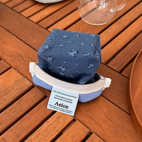 Aeiou Basic Pouch (M size) Blue Rose Veil - Image 2