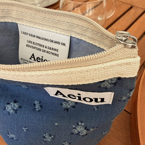 Aeiou Basic Pouch (M size) Blue Rose Veil - Image 3