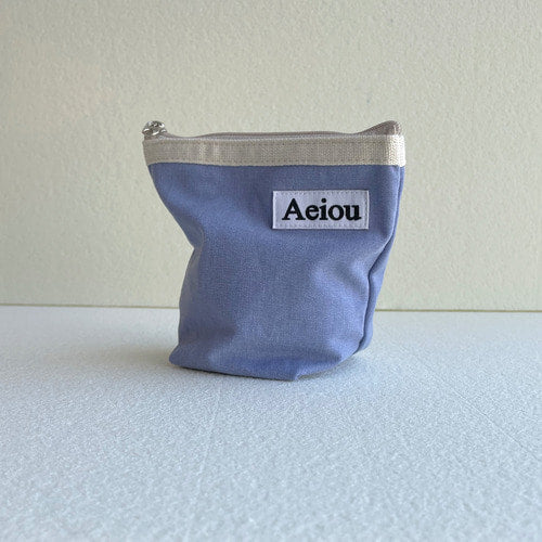 Aeiou Basic Pouch (M size) Blueberry - Image 3