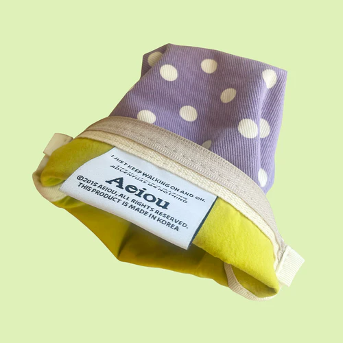 Aeiou Basic Pouch (M size) Bubble Grape - Image 2