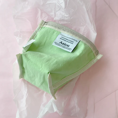Aeiou Basic Pouch (M size) Ding Ding Dot - Image 3