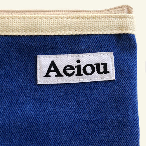 Aeiou Basic Pouch (M size) Pado Blue - Image 3