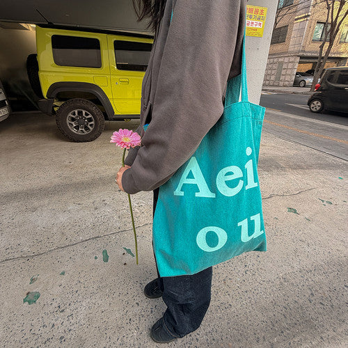 Aeiou Logo Bag (Cotton 100%) Dinosaur - Image 3