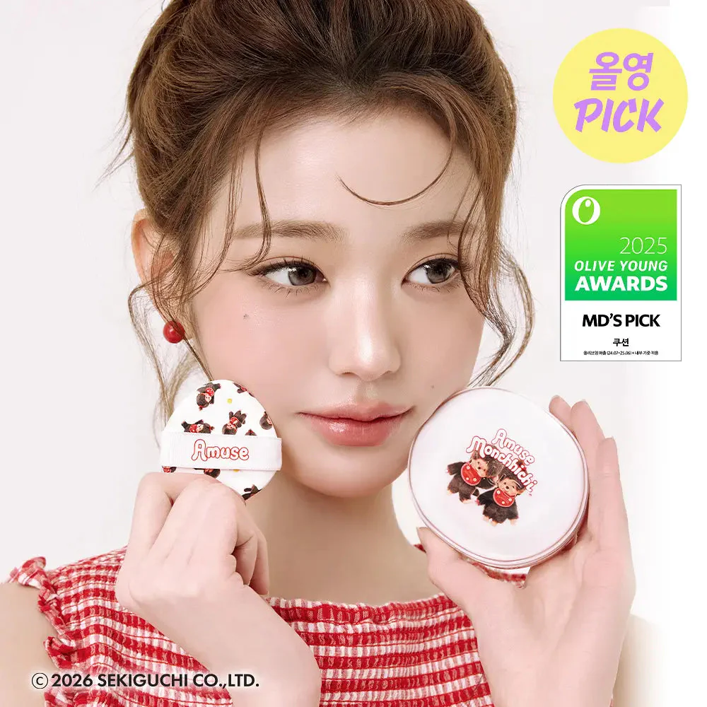 [AMUSE X monchhichi] CERAMIC SKIN PERFECTOR CUSHION - Image 2