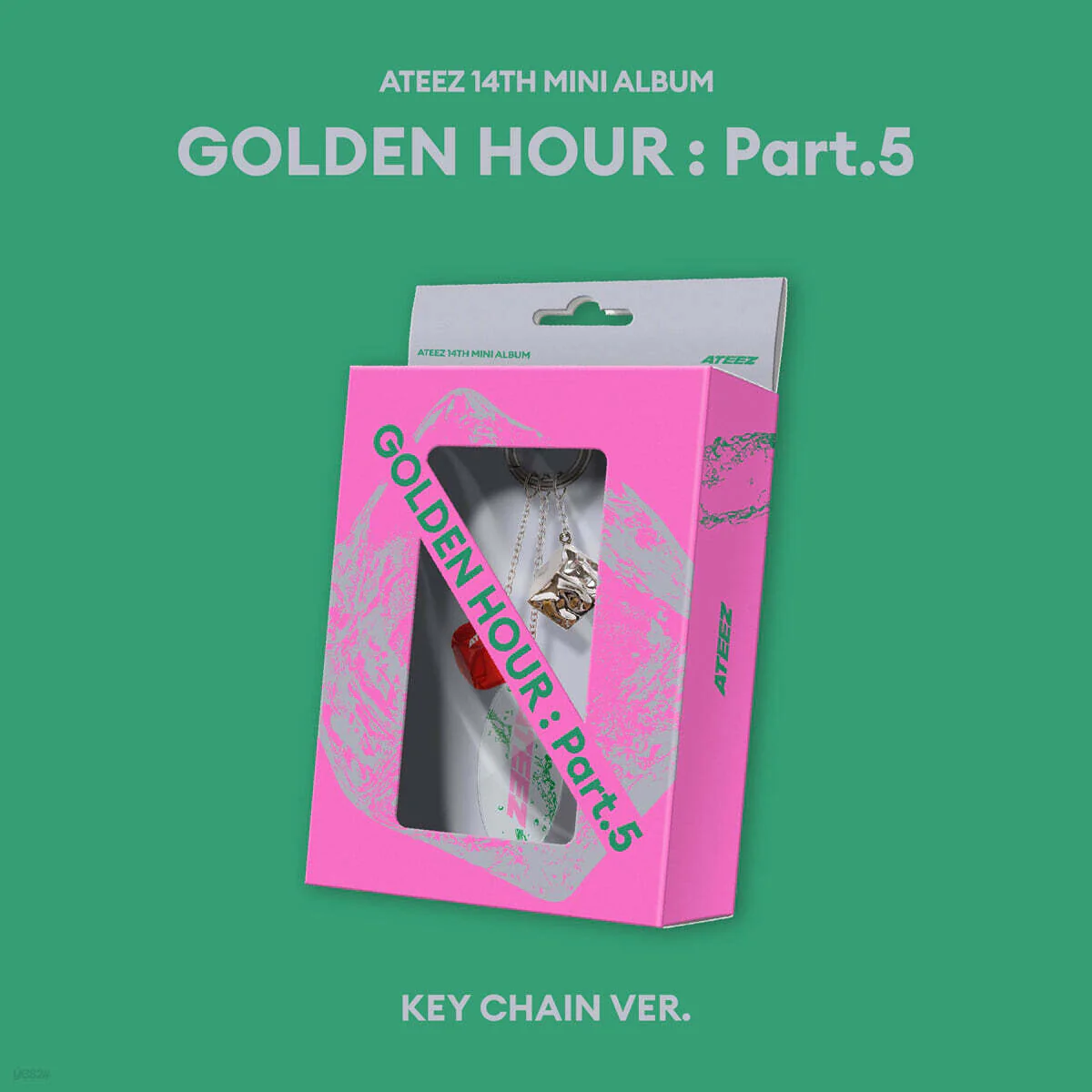 ATEEZ - 14th Mini Album GOLDEN HOUR : Part.5 (KEY CHAIN VER.)