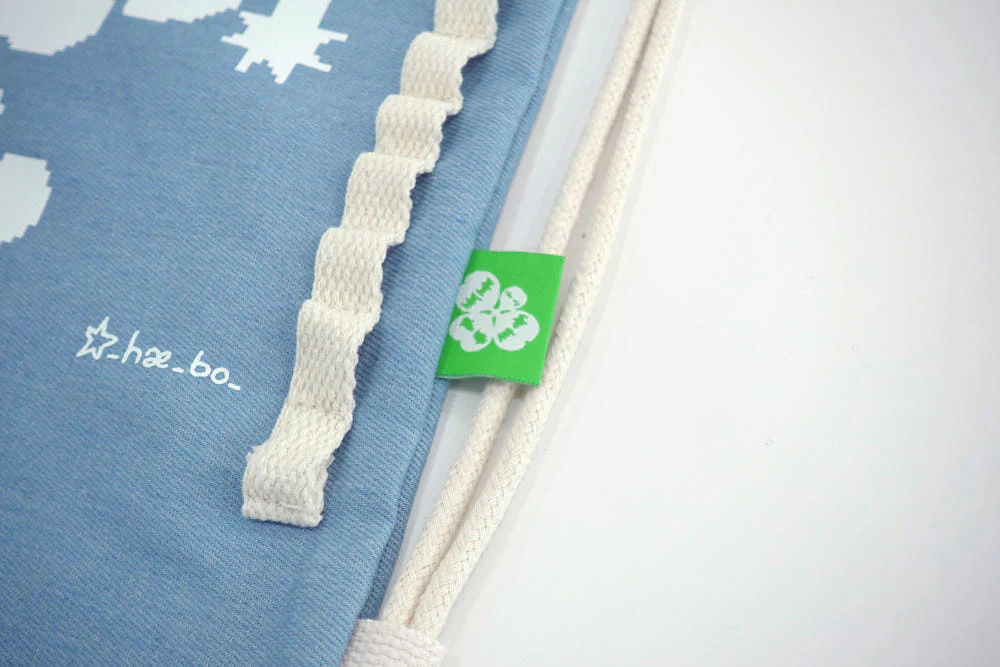 [TOMORROW CLOVER] HOPE COURAGE LOVE String Bag - Image 4