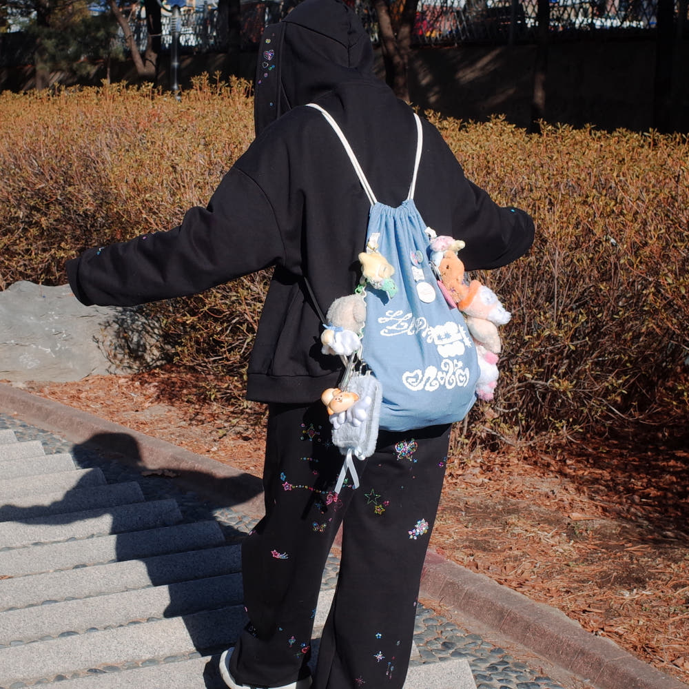 [TOMORROW CLOVER] HOPE COURAGE LOVE String Bag - Image 8