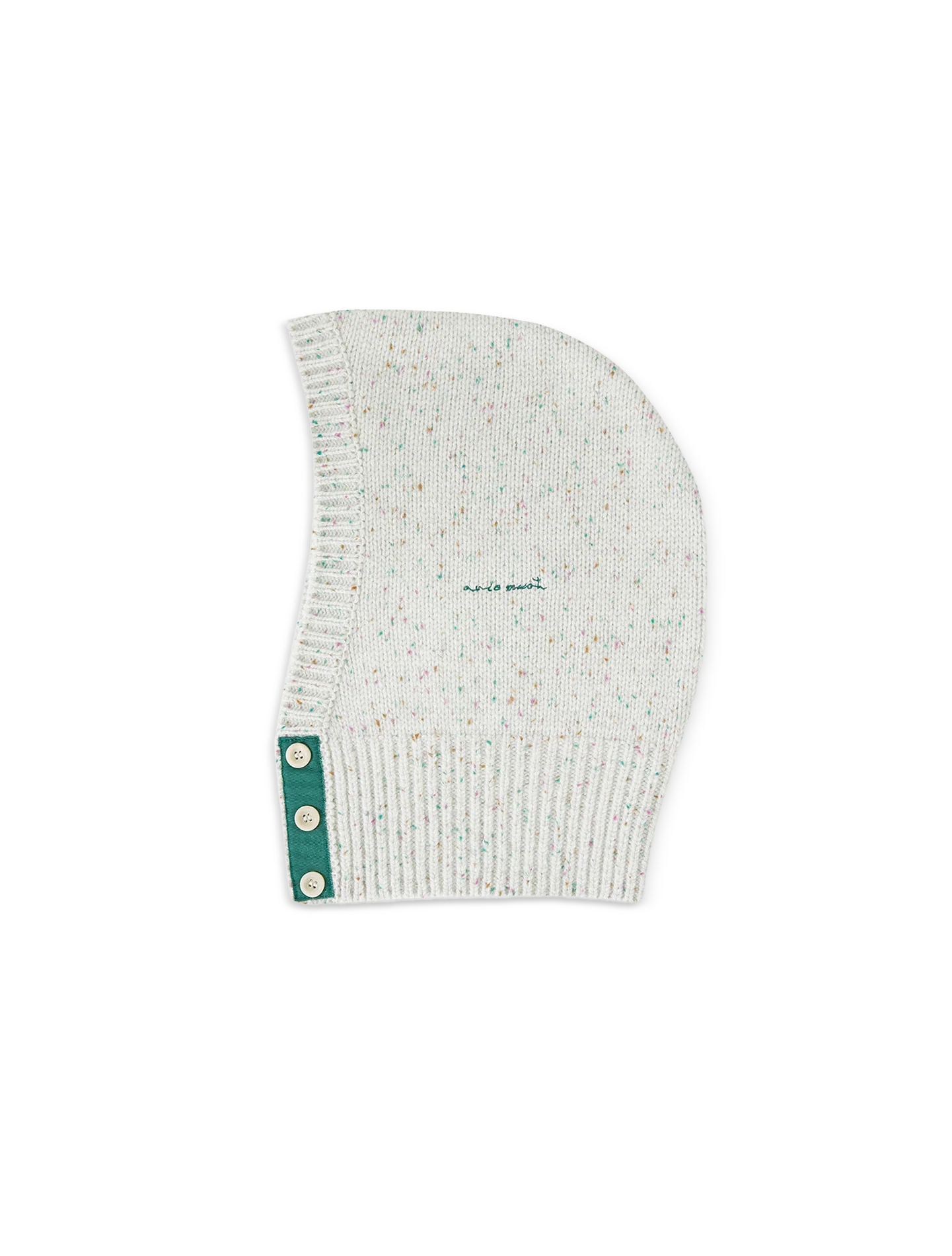 Avie muah Color-Block Button Wool Balaclava - Image 2