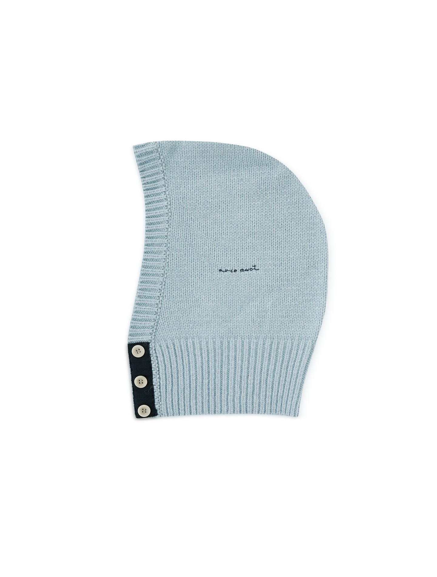Avie muah Color-Block Button Wool Balaclava - Image 3
