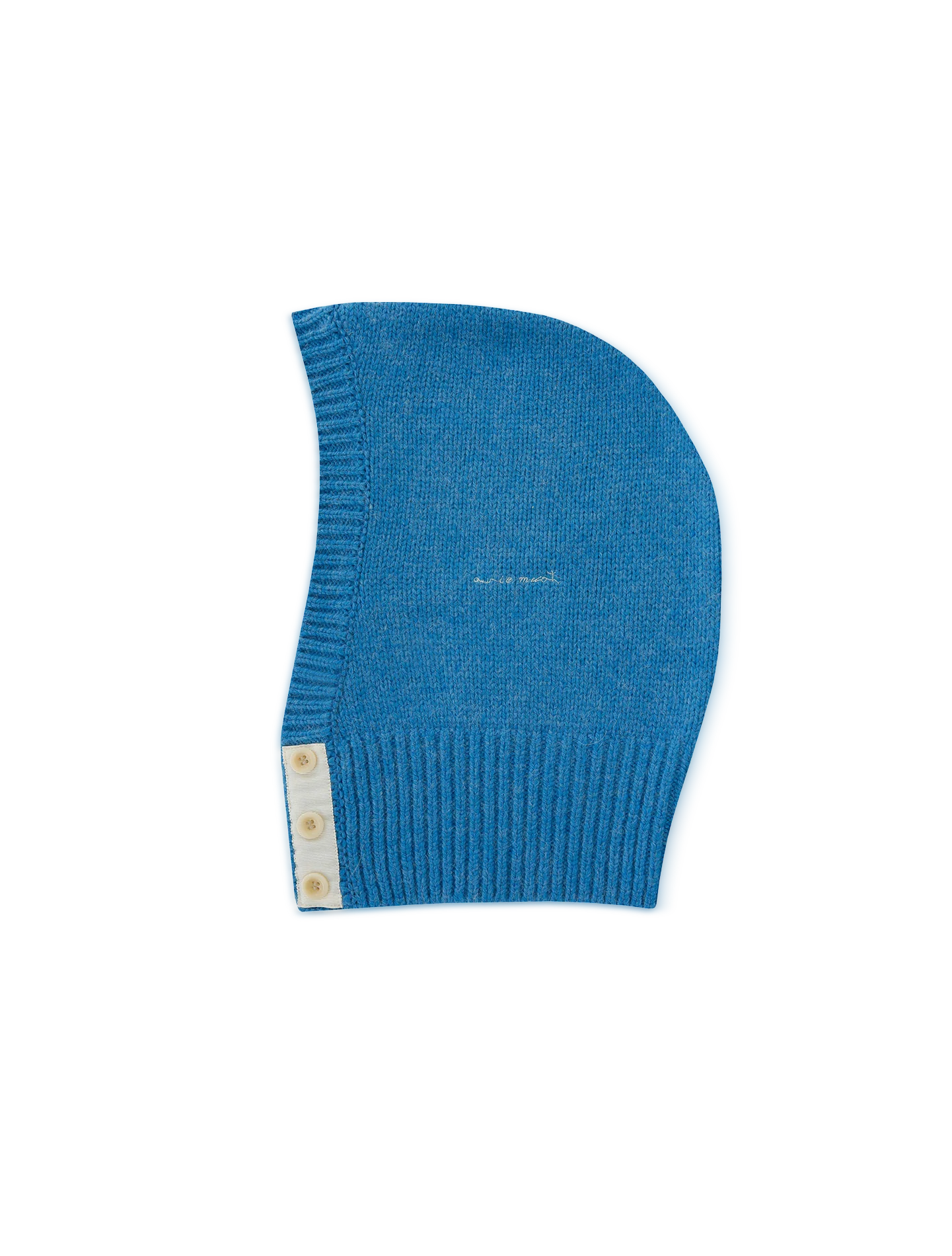 Avie muah Color-Block Button Wool Balaclava - Image 4
