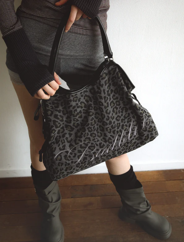 BADBLUE Leopard Dimsum Bag