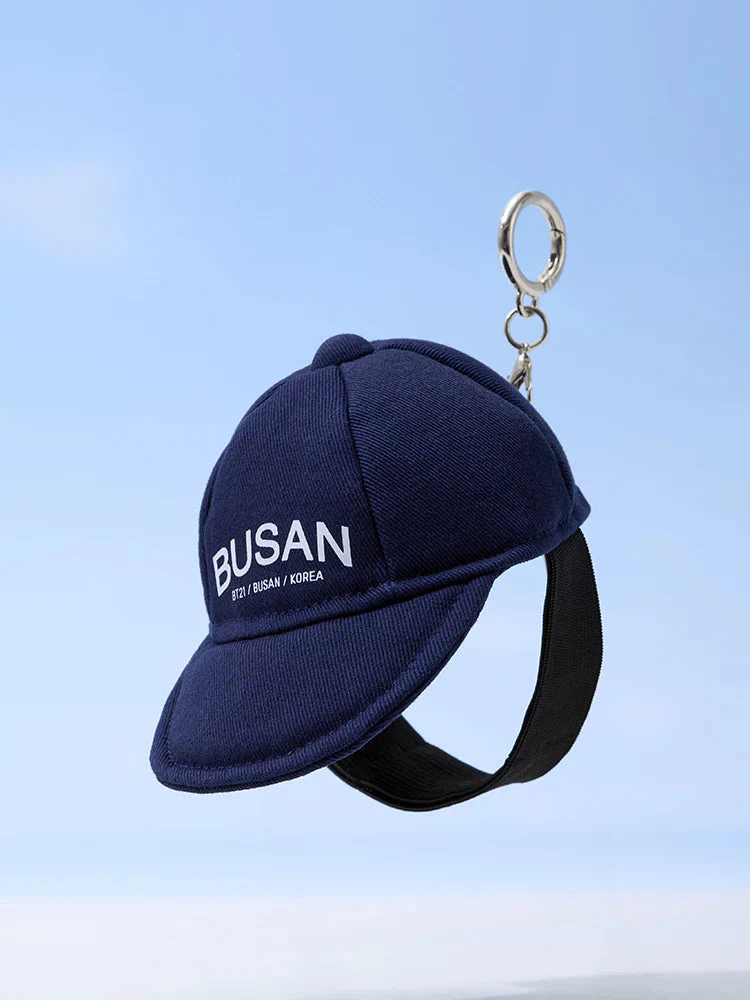 BT21 BALL CAP KEYRING BUSAN