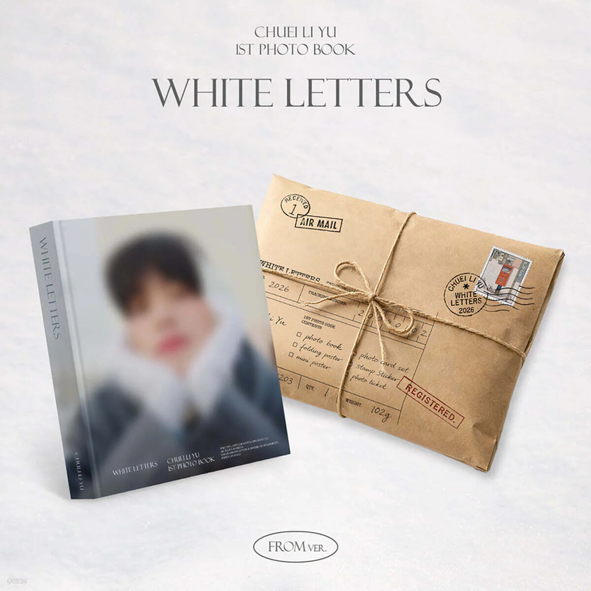 CHUEI LI YU - 1st PHOTO BOOK WHITE LETTERS (FROM Ver.)