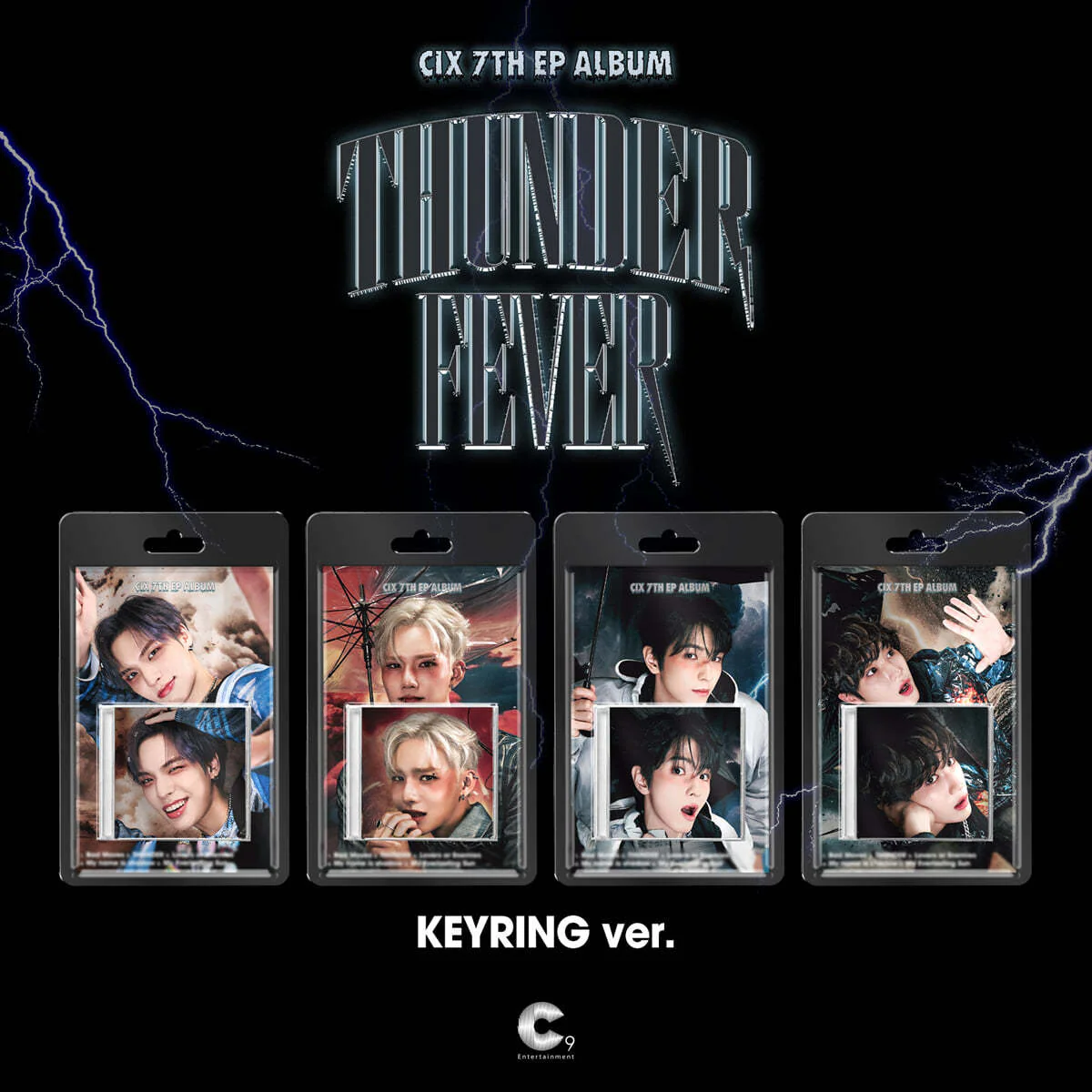 CIX - 7th Mini Album THUNDER FEVER (Keyring Ver.) (Random Ver.)