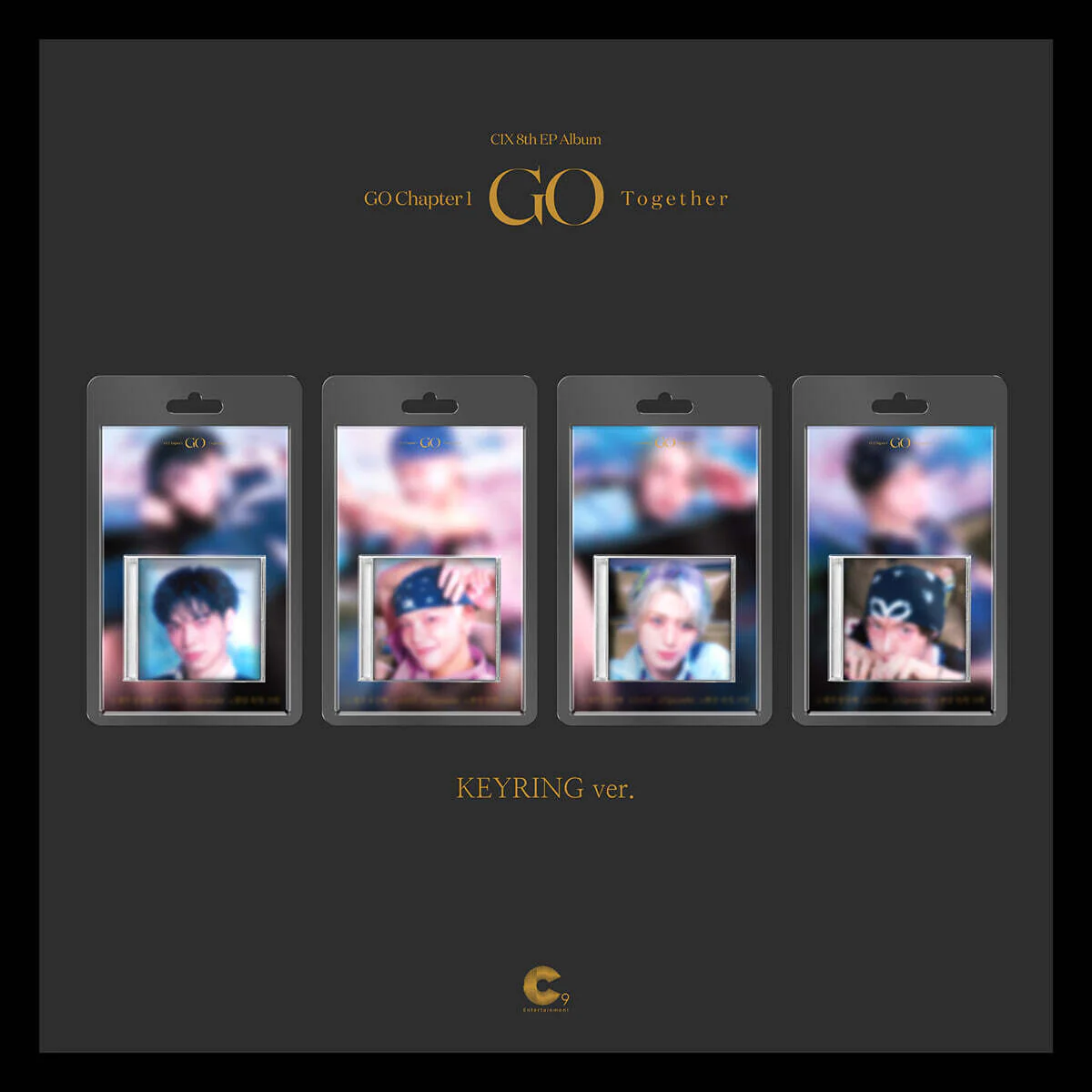 CIX - 8th Mini Album GO Chapter 1 : GO Together (KEYRING Ver.) (Random Ver.)
