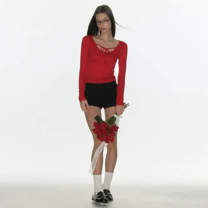 CRANK RIBBED MICROSHORTS 2colors