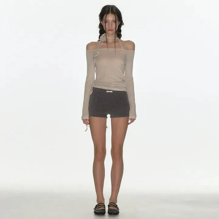 CRANK RIBBED MICROSHORTS 2colors - Image 2