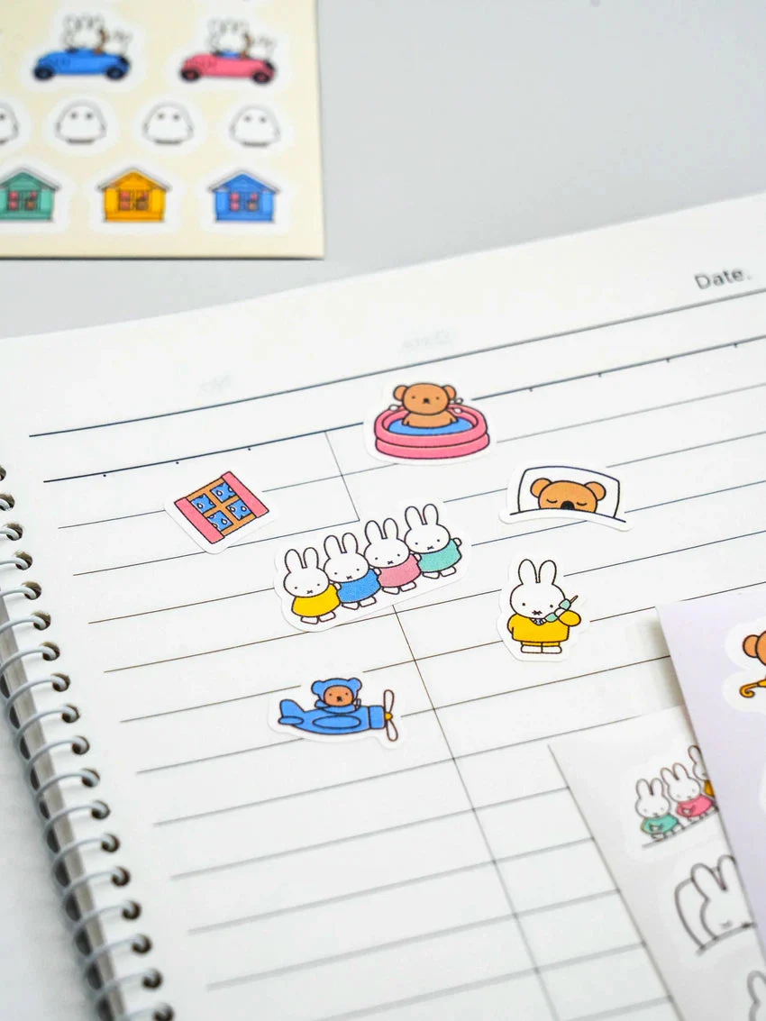 DAISO Miffy Daily Stickers (3 Sheets) - Image 2