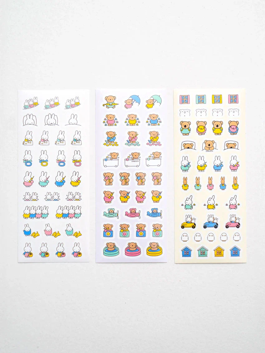 DAISO Miffy Daily Stickers (3 Sheets) - Image 3