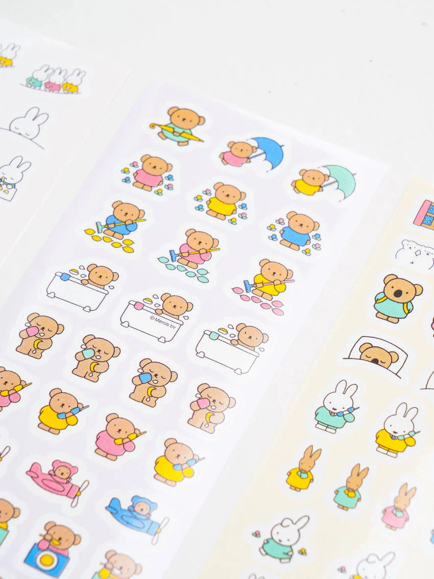 DAISO Miffy Daily Stickers (3 Sheets) - Image 4
