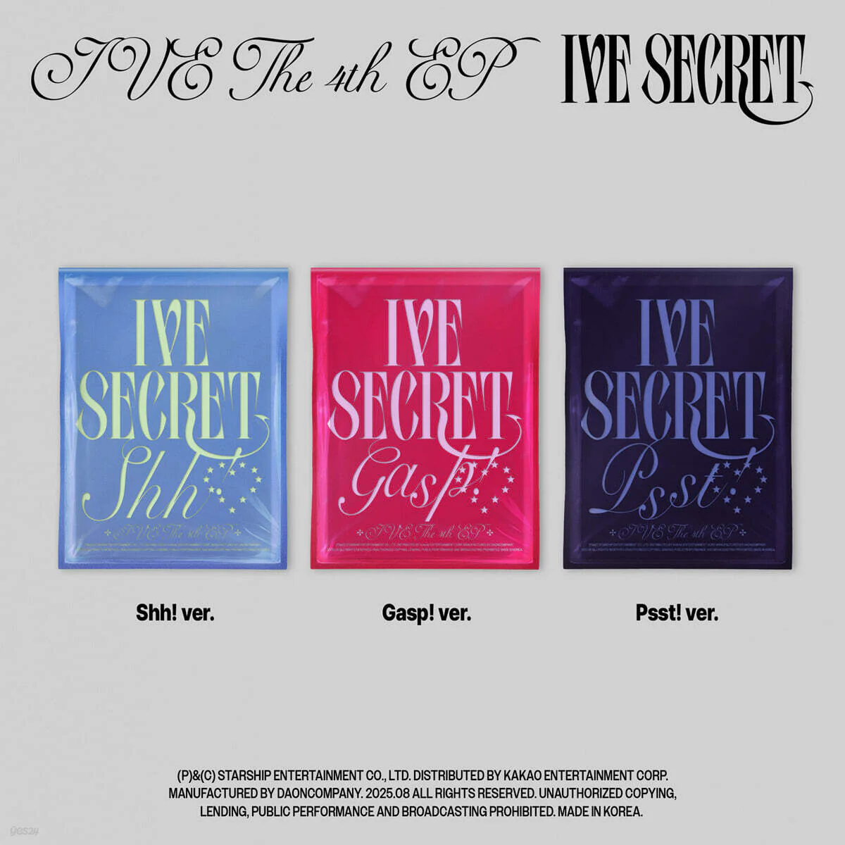 [Deals] IVE - THE 4th EP IVE SECRET (Random Ver.)