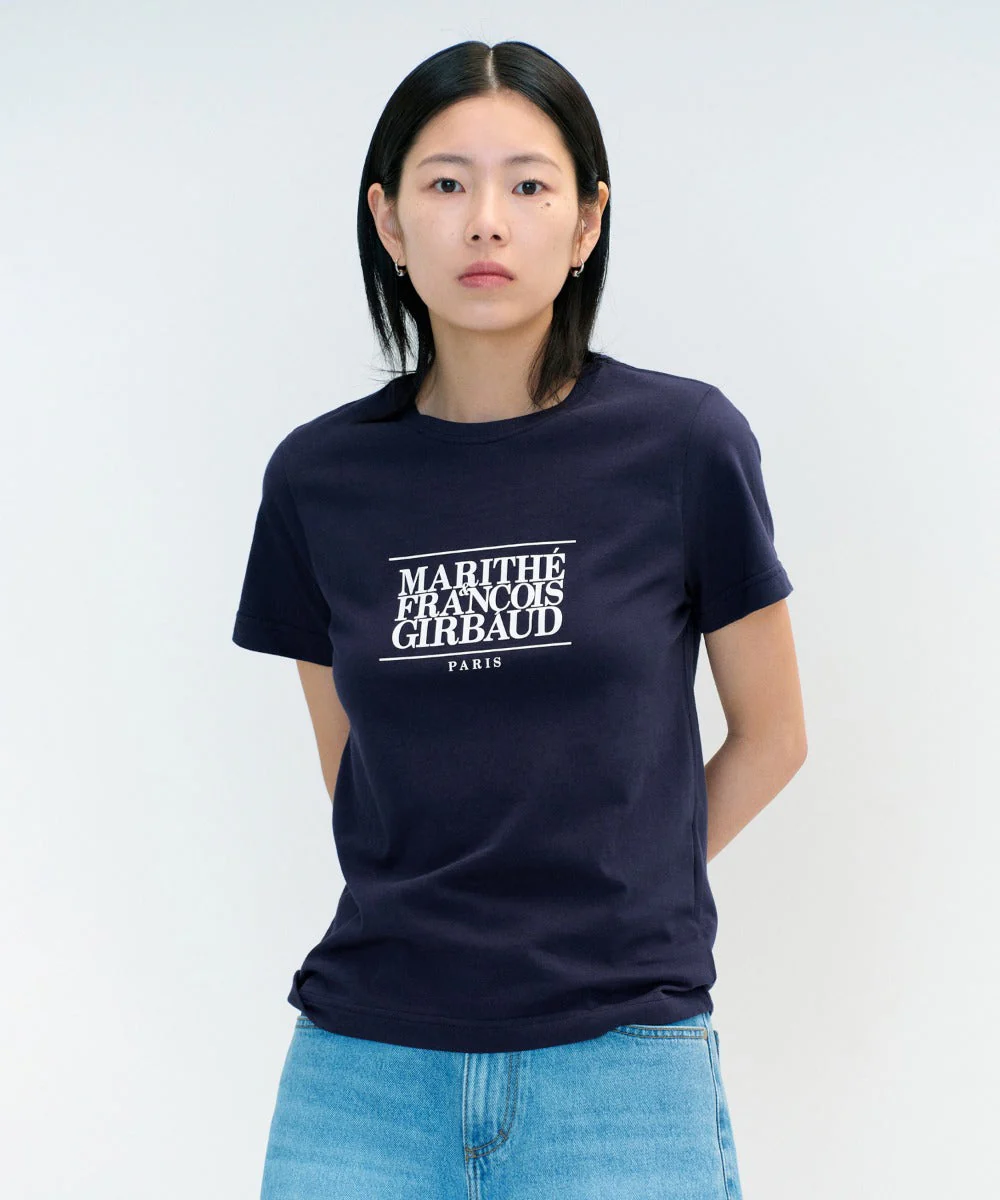 MARITHE FRANCOIS GIRBAUD W CLASSIC LOGO TEE - Image 4