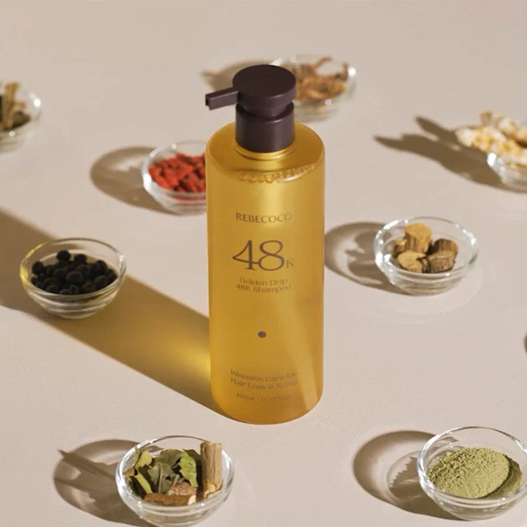 REBECOCO Golden Drip 48K Shampoo 400ml - Image 2