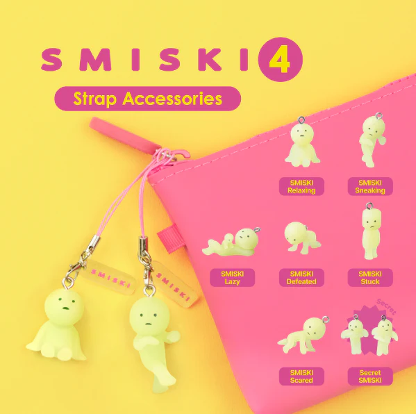 [Dreams Korea] Smiski Strap Accessories 4 (RANDOM)