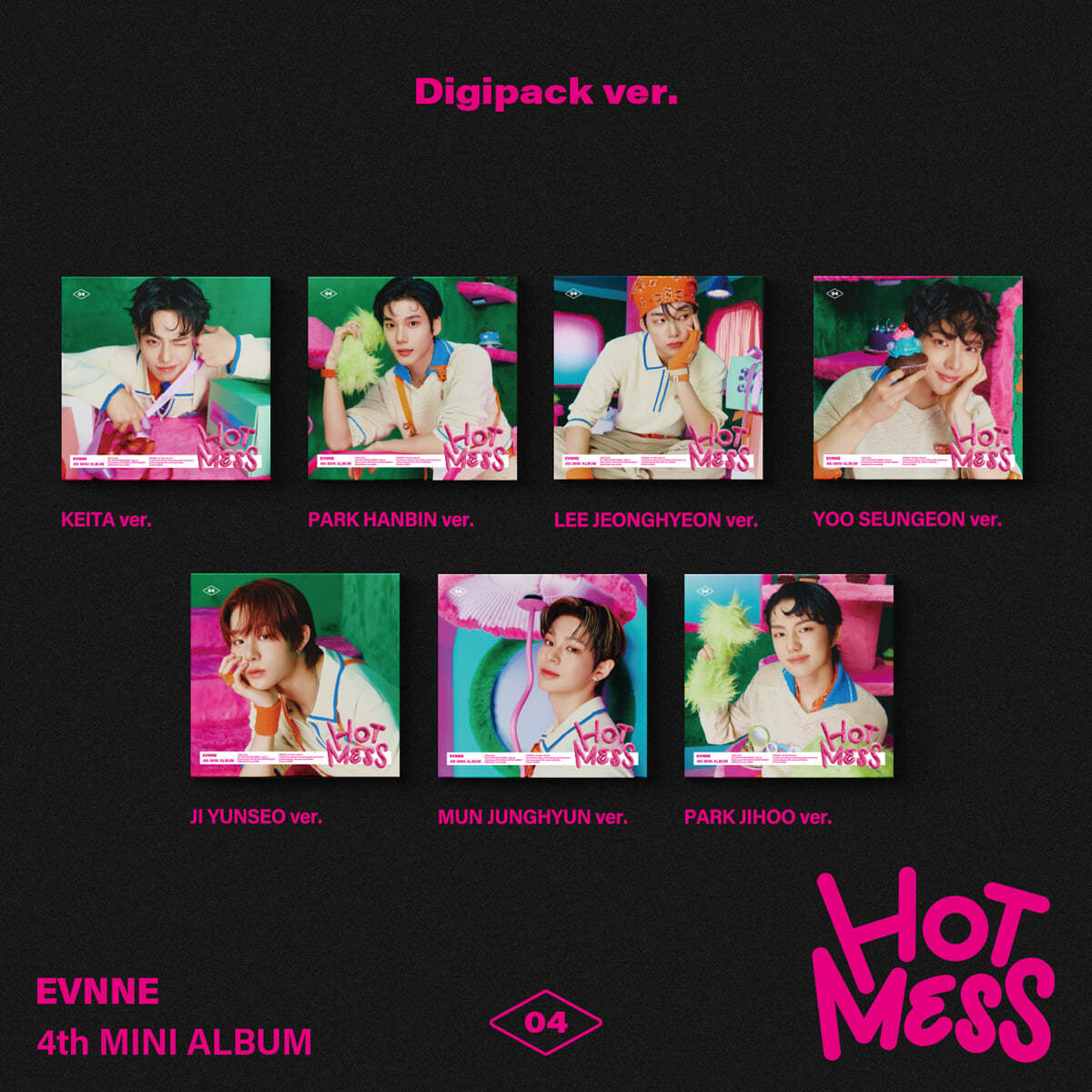 EVNNE - 4th Mini Album HOT MESS (Digipack Ver.)