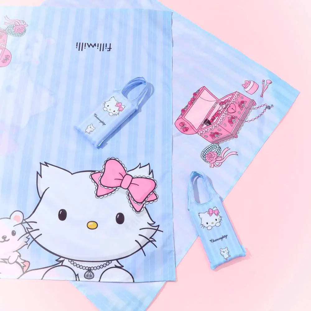 [Fillimilli X CHARMMYKITTY] 3 Accessories (Multi Pouch / UV Protection 3-Fold Umbrella / Picnic Mat & Pouch) - Image 3