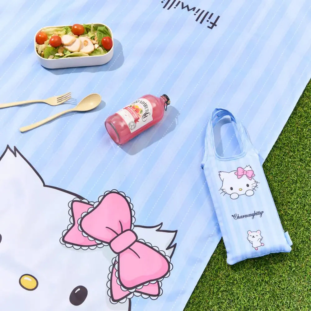 [Fillimilli X CHARMMYKITTY] 3 Accessories (Multi Pouch / UV Protection 3-Fold Umbrella / Picnic Mat & Pouch) - Image 5