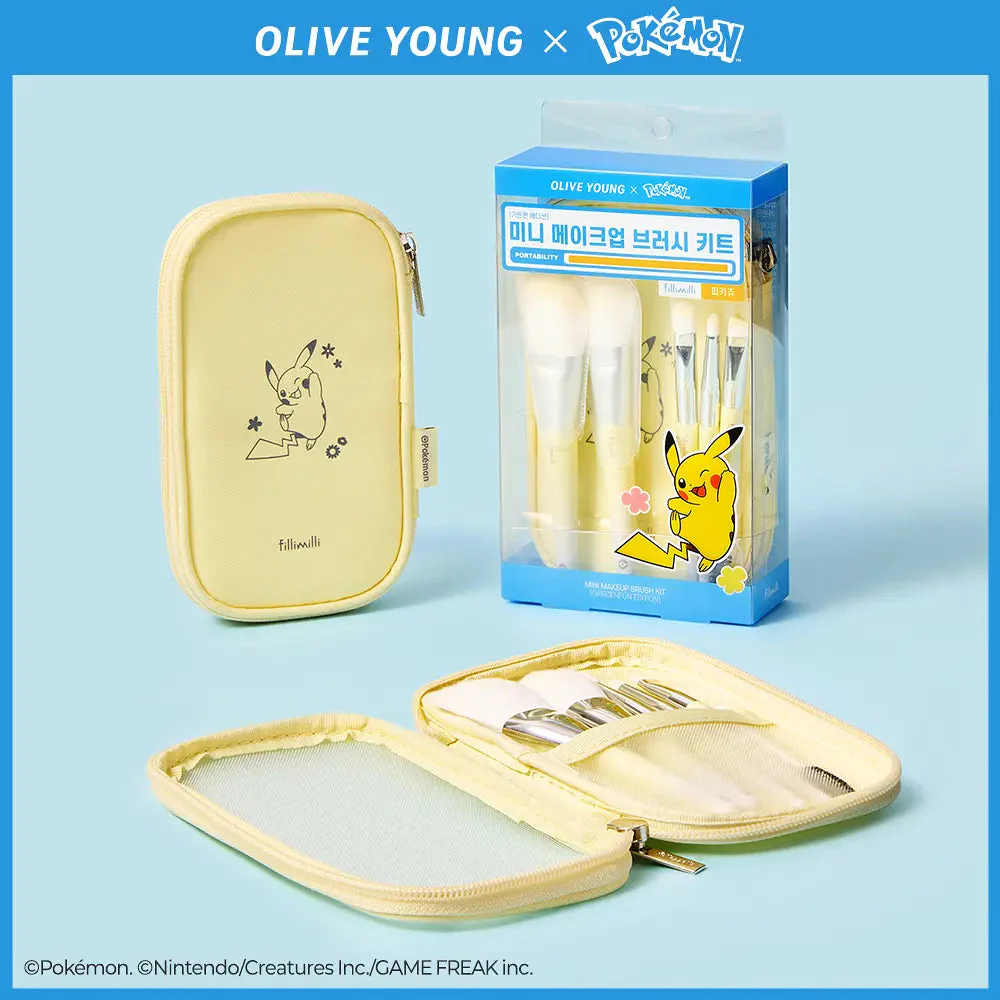 [Fillimilli X Pokemon] Mini Make Up Brush Kit 5ea