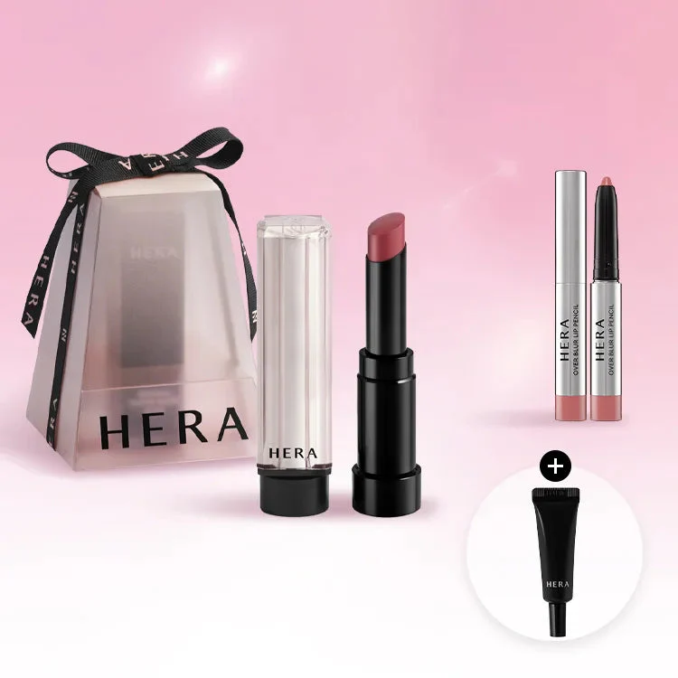 HERA SENSUAL TINTED SHINE STICK + Pink Hazle Lip Pencil + Lip Serum Mini