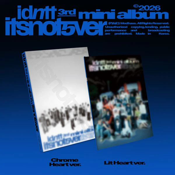 idntt - 3rd Mini Album itsnotover