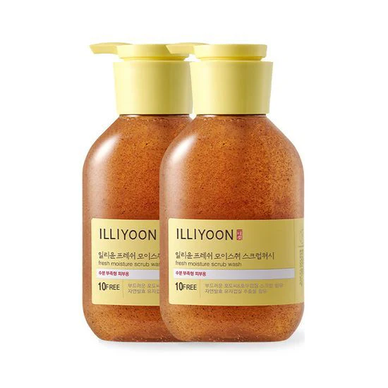 [ILLIYOON X monchhichi] FRESH MOISTURE SCRUB WASH 400ml*2ea - Image 2