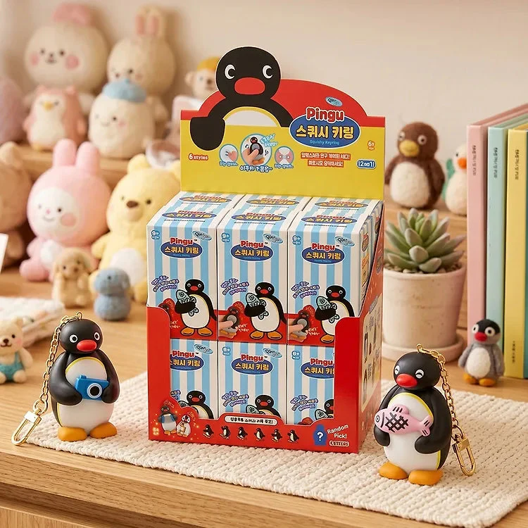 Pingu Random Squish Keyring