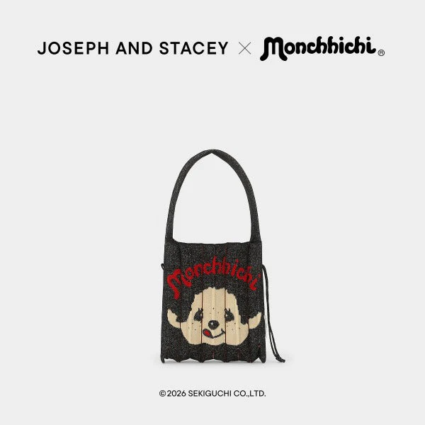 [JOSEPH AND STACEY X  monchhichi] Lucky Pleats Knit Small Starry Monchhichi Boy