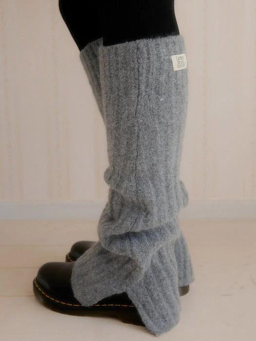 LETTER FROM MOON HEDEN Wool Knit Leg Warmers - Image 2