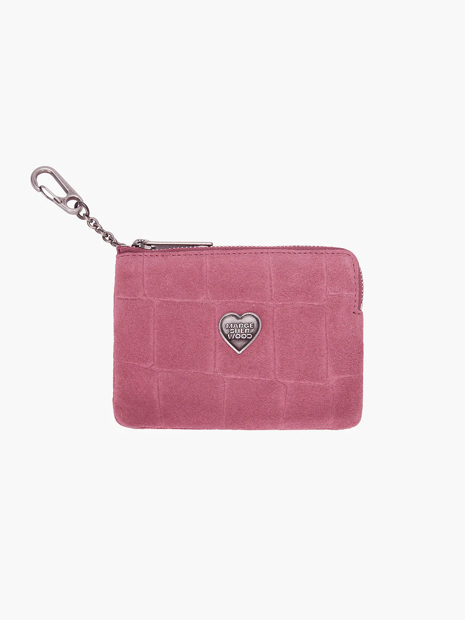 MARGESHERWOOD HEART ZIPPER WALLET_SILVER LOGO - Image 2