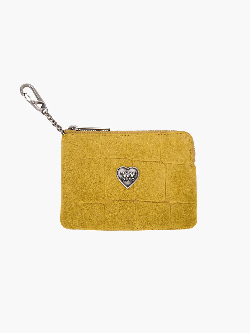 MARGESHERWOOD HEART ZIPPER WALLET_SILVER LOGO - Image 3