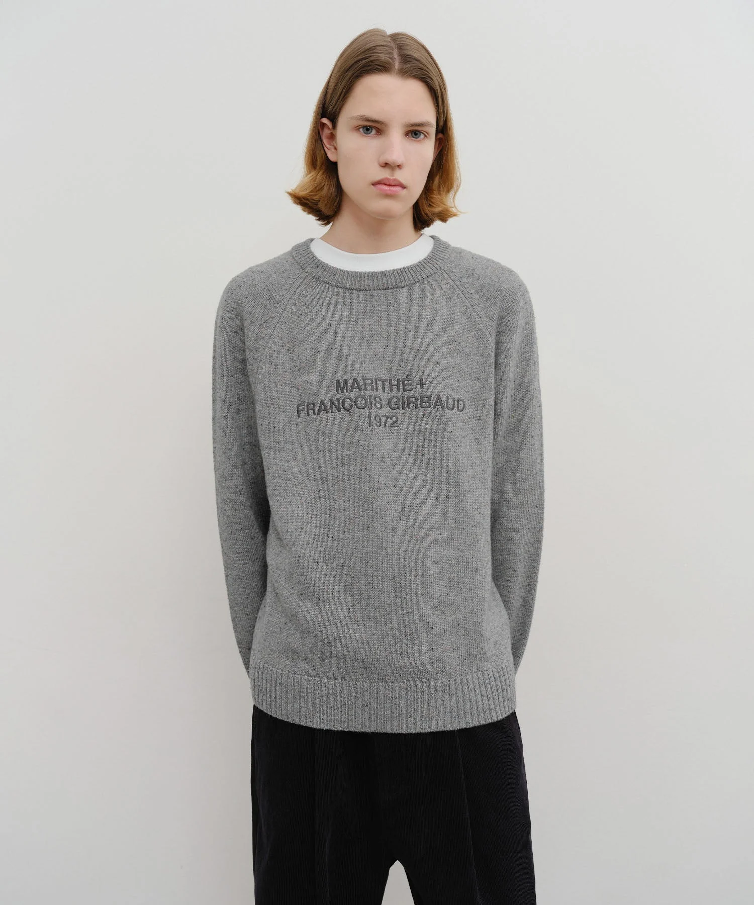 MARITHE FRANCOIS GIRBAUD LETTERING LOGO KNIT PULLOVER - Image 2