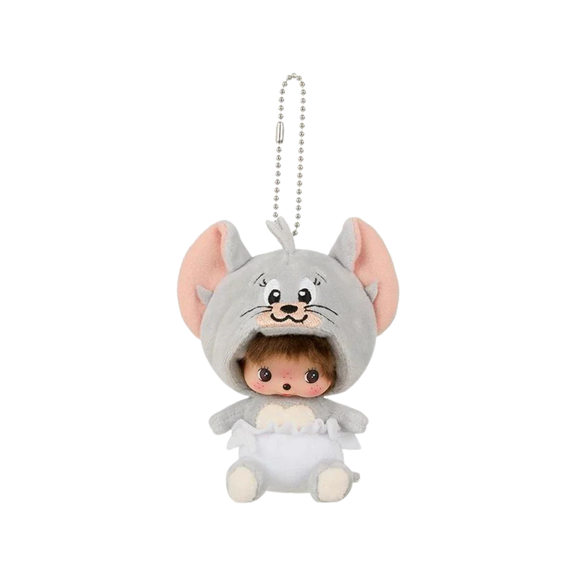 [Monchhichi X Tom & Jerry] SS Doll Mini Key Chain Tuffy
