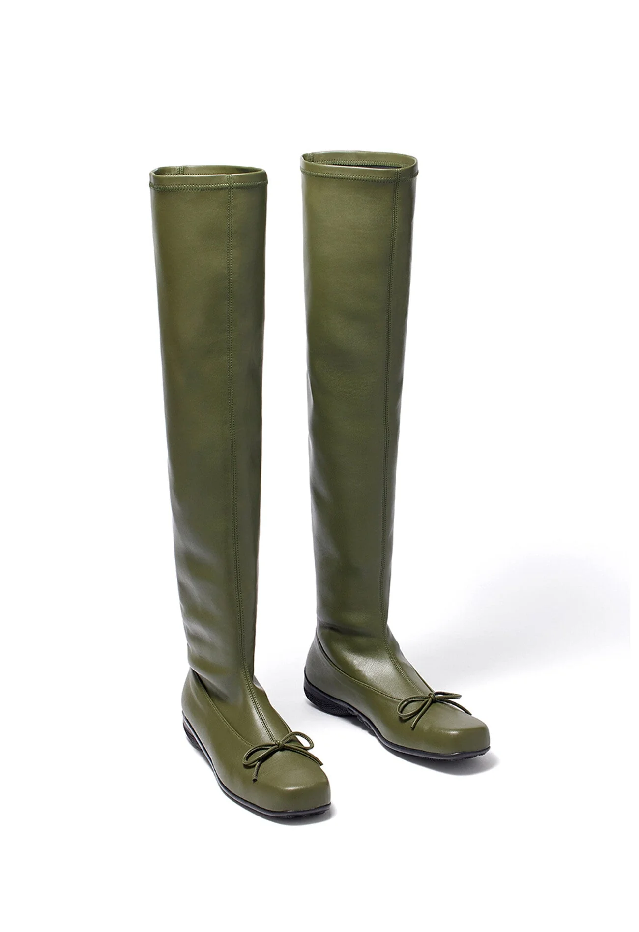 [OPEN YY] THIGH HIGH BALLET BOOTS (BLACKPINK Jennie Wear) - Image 2