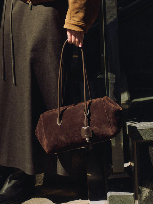 OSTKAKA LOV SHOULDER SUEDE BAG