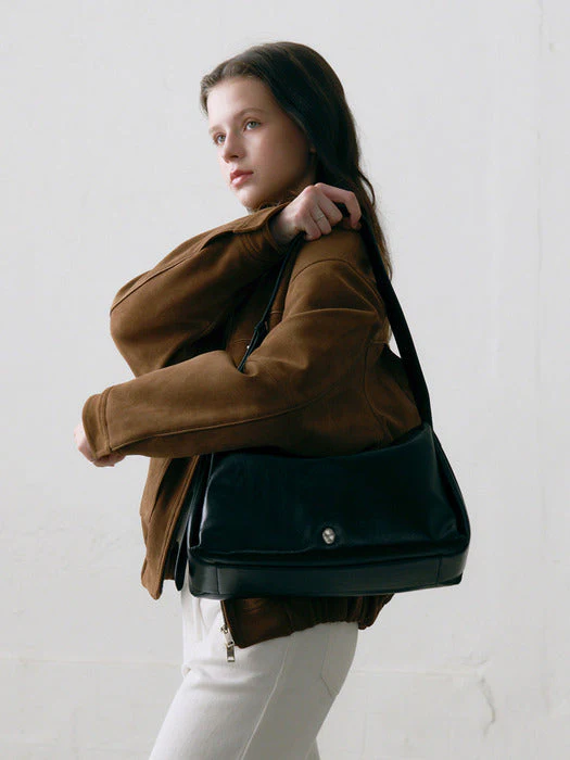 OSTKAKA SOFT SHOULDER LEATHER BAG