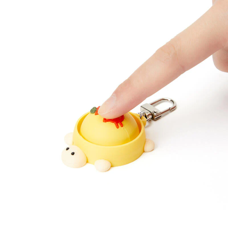 POOM Turtle Omelet Rice Clicker Keyring - Image 2