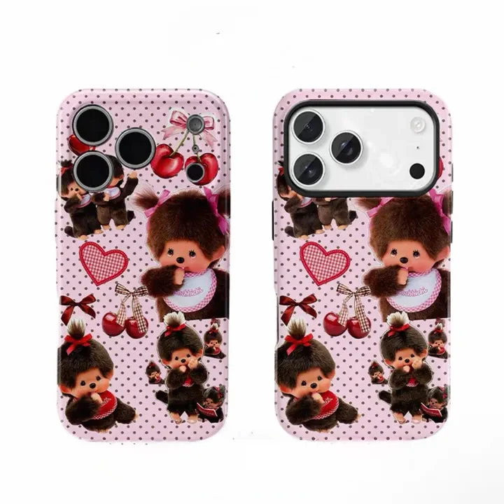 PrettyZ Heart-Filled Monchhichi Phone Case